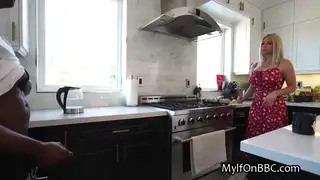 Voluptuous MILF Takes Neighbor's BBC Deep in Her Throat