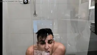 Muscular Twink Works His Cock to Cumshot on Webcam