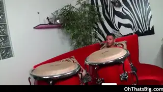 Muscular Hunk Takes First Bareback Creampie