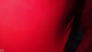 Indian Crossdresser Poses in Vibrant Red Saree