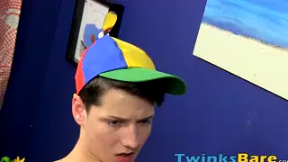 Tattooed Twink Takes Bareback Cock After Blowjob