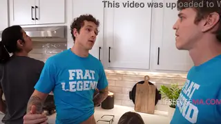 Curvy Latina Realtor Overwhelmed by Frat Gangbang