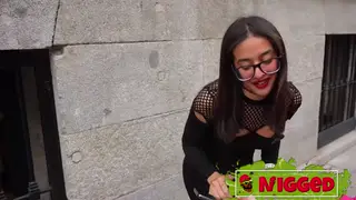 Petite Latina Rides Massive BBC Outdoors in Public