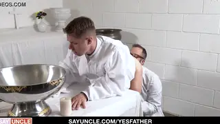 Priest Takes a Twink in Missionary Bareback