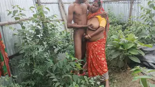 Busty Indian Wife Enjoys Outdoor Anal and Handjob