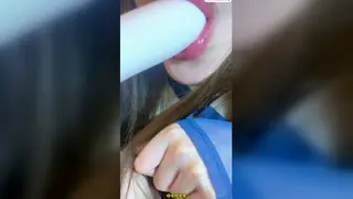 Stepsister Reaches Climax Through Stockings Before Pissing