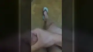 Solo Guy Strokes His Thick White Cock on Camera