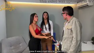 Busty Latina Psychologist Dominates Couple in Bisexual Threesome