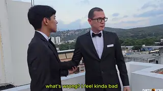 Redhead Seduces Stepdad on Wedding Day