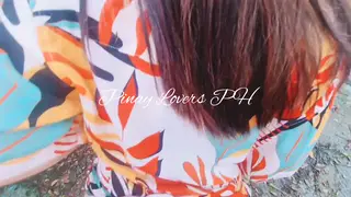 Asian Couple Takes a Risky Outdoor Creampie
