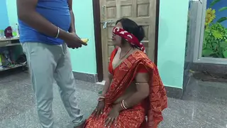 Indian Wife Gives Deep Blowjob in Webcam Session