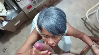 Tattooed Stepmom Drains Stepson in Cuckold Scene