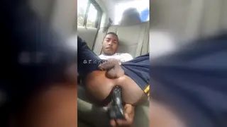Teen Rides Dildo to Shaking Climax in Parked Car