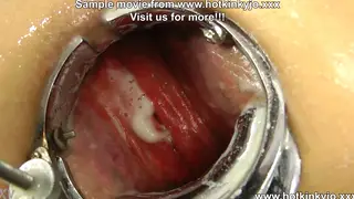 Busty Solo Star Stretches Her Ass With Speculum and Dildo