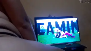 Voluptuous Latina Masturbates Alone in the Living Room