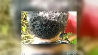 Blonde Stud Gives Outdoor Blowjob to Guy