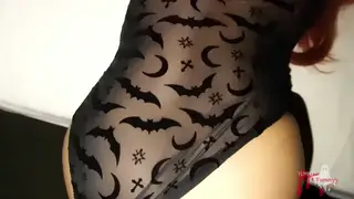 Halloween Witch Rides Her Lover in a Spooky POV Fantasy