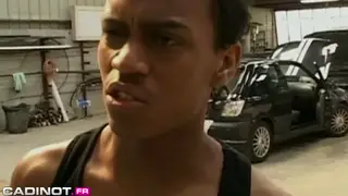 Muscular Black Mechanics Share Outdoor Threesome With French Twink