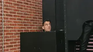 Mature Man in Leather Uniform Gets POV Blowjob