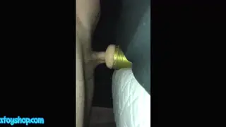 Solo Guy Fucks Fleshlight Close-Up Until Cumshot