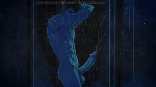 Mature Coach Jerks Off in Locker Room Shower