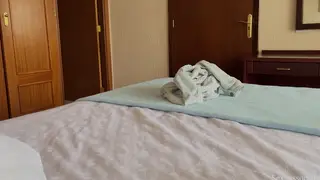 Stepmom Invites Stepson to Share Hotel Bed and Anal Play