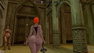 Voluptuous Redhead Flaunts Big Assets in Fantasy Setting