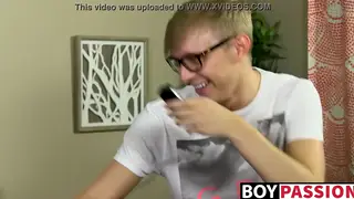 Bound Twink Endures Toys and a Rough Handjob