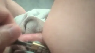 Mature Bear Locks His Cock in a Flat Cage