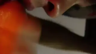 Solo Guy Performs Self Fellatio on Camera