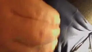 Muscular Jock Strokes Until He Fills His Boxers