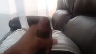 Twink Strokes BBC in Basketball Shorts to Explosive Finish