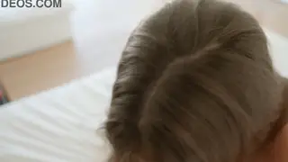 Busty Curvy Babe Deepthroats Big Cock for Messy Cumshot