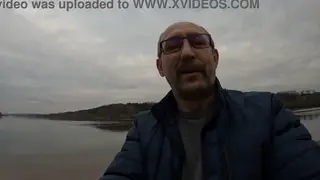 Solo Guy Strokes His Cock on a Quiet Riverbank