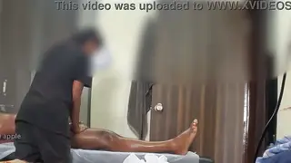 Asian Masseuse Delivers a Slow Handjob at the Spa