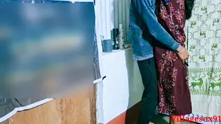 Indian Brunette Enjoys Rough Doggystyle with Her Man