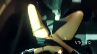 Teen Masturbates in Car While Driver Watches