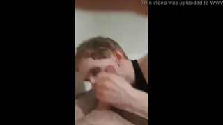 Slender Femboy Takes a Rough Throat Fuck from a Stranger