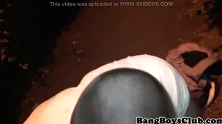Muscular European Stud Takes It Doggystyle Outdoors