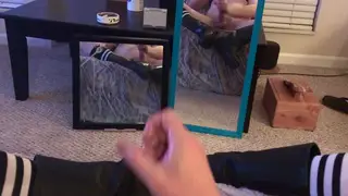 Solo Guy Edges His Cock With a Ring Until Release
