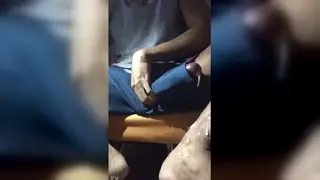 Solo Guy Works His Big Cock to a Hot Finish