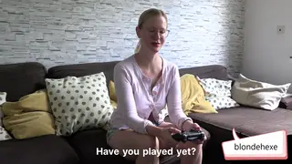 Blonde MILF Neighbour Teases in POV Virtual Encounter