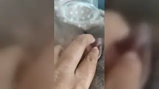 European Amateur Pumps Swollen Pussy in Close-Up Solo