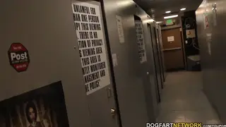 Blonde Bombshell Takes BBC Deep in Gloryhole Encounter
