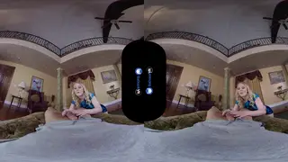 Blonde Teen Masters Blowjob Challenge in VR POV