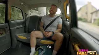 Redhead Rides Muscular Driver in Public Car Encounter