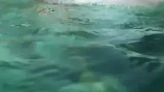 Interracial Threesome Ignites Beside a Sparkling Pool