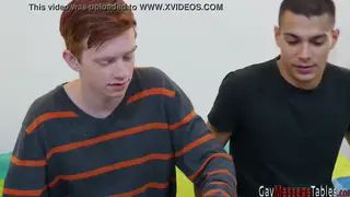 European Stud Rides Bareback After a Massage