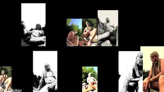 Mature European Bear Compiles Nude Beach Exhibition Sessions