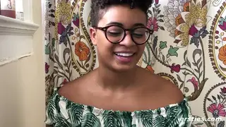 Ebony Beauty Pleasures Herself With Dildo Collection